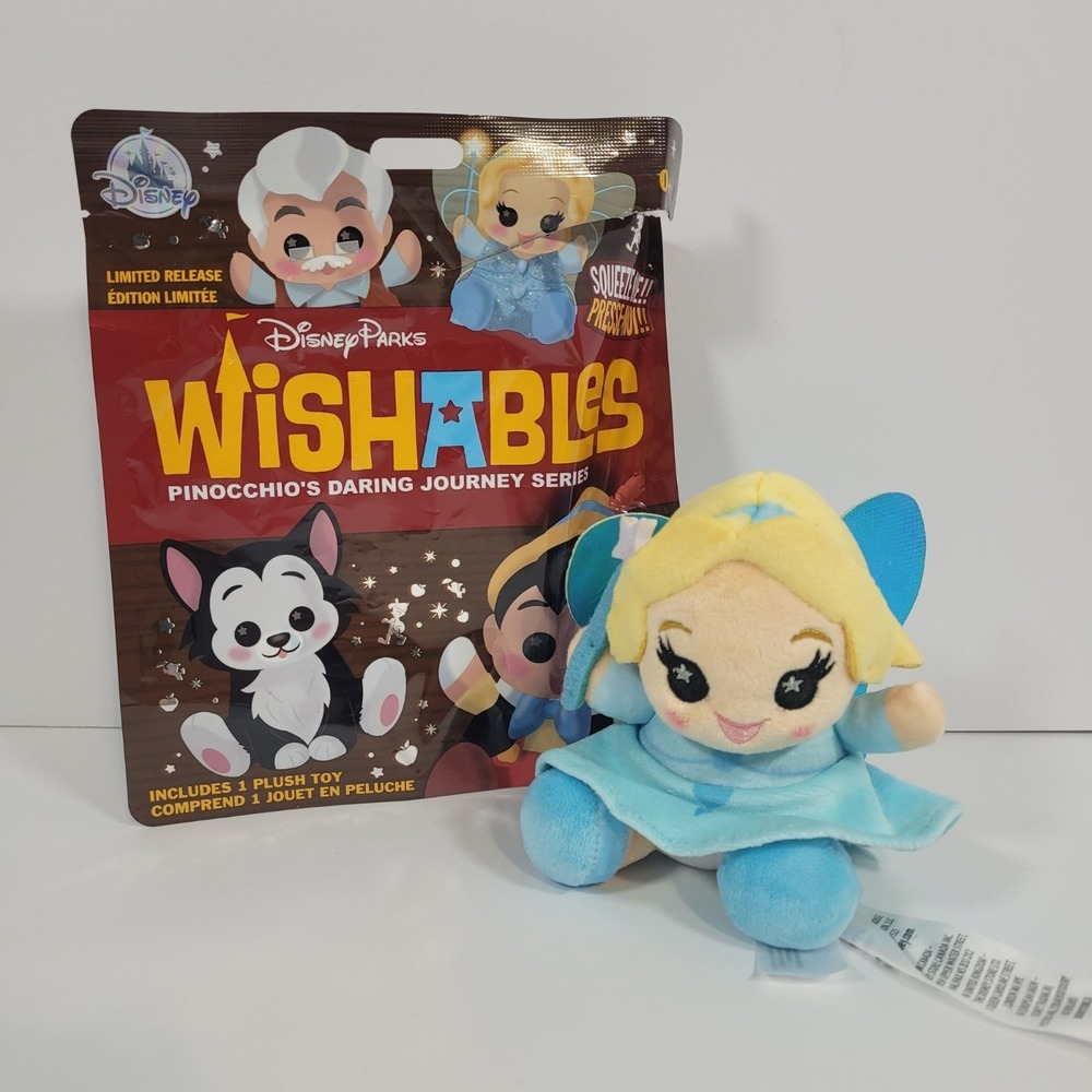 Disney Parks Wishables Plush Pinocchios Daring Journey Blue‎ Fairy
